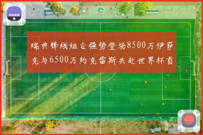瑞典锋线组合强势登场8500万伊萨克与6500万约克雷斯共赴世界杯首秀